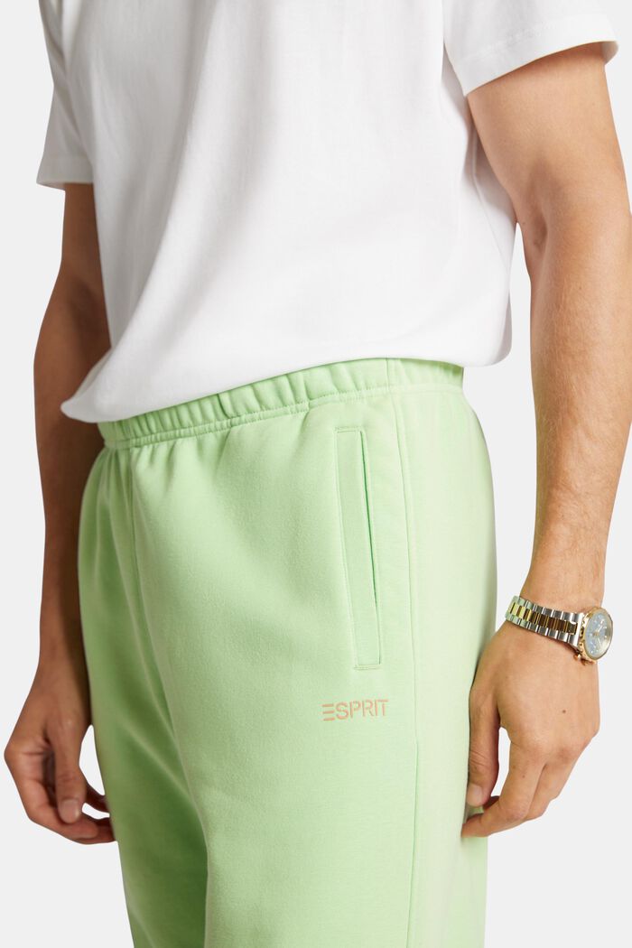 ‌棉質搖粒絨LOGO標誌運動褲, 淺綠色, detail image number 2