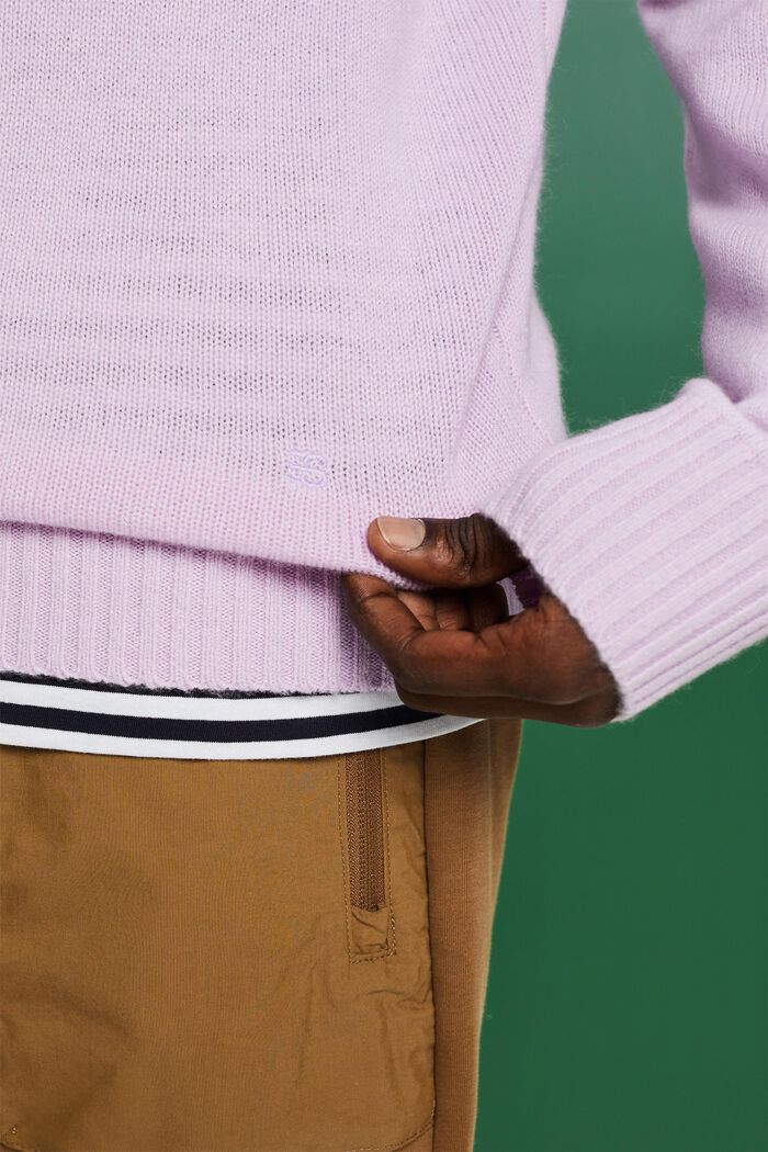 Cashmere sweater, LILAC, detail image number 2