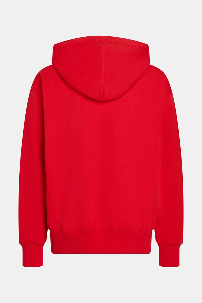 Graphic Reunion Chest Logo Hoodie, RED, detail image number 4