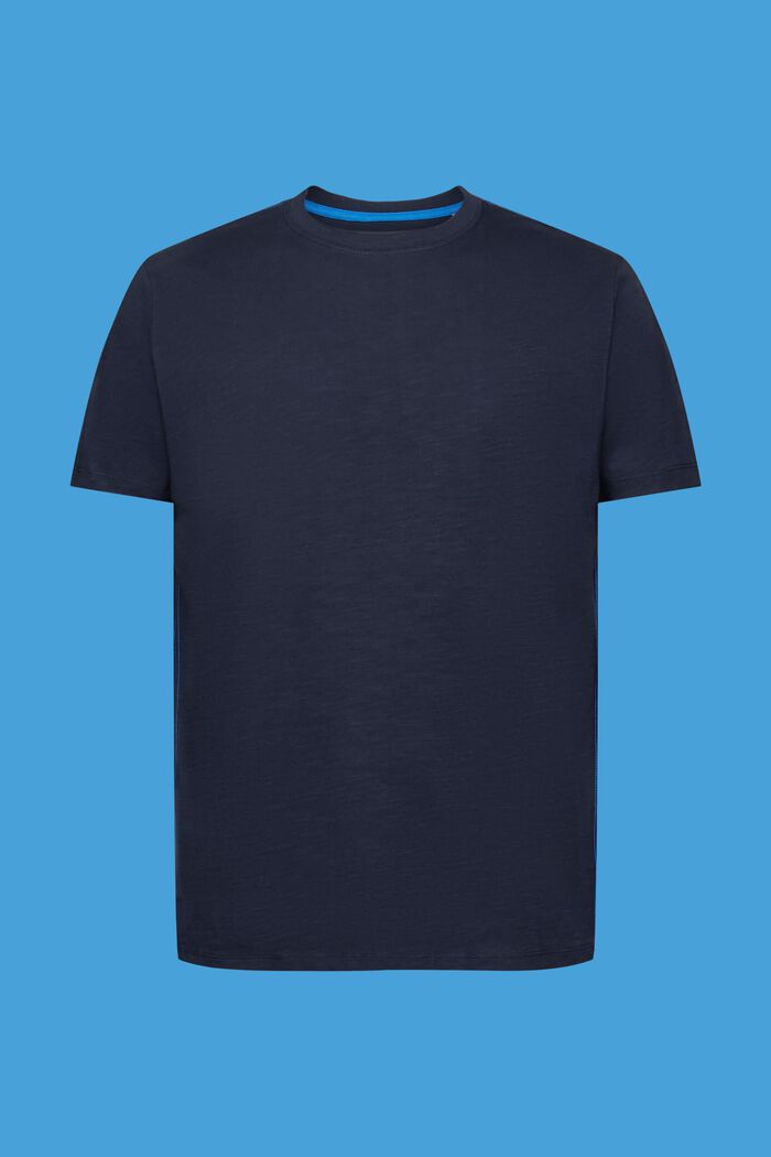 1%純棉平織布T恤衫, 海軍藍, detail image number 6