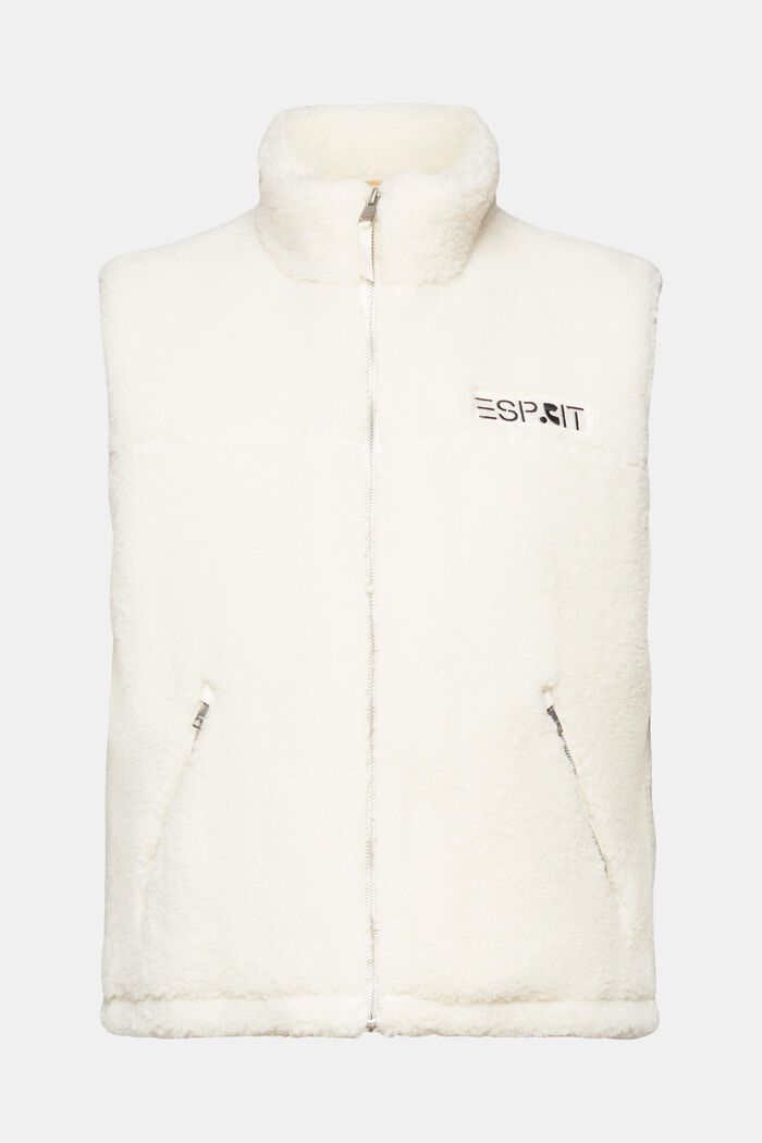 Shop the Latest in Men\'s Fashion Teddy borg gilet with embroidered logo |  ESPRIT Hong Kong Official Online Store