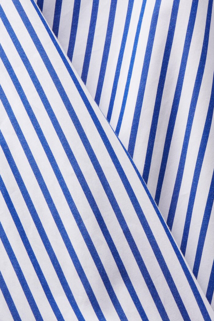Striped Poplin Shirt, 藍色, detail image number 5