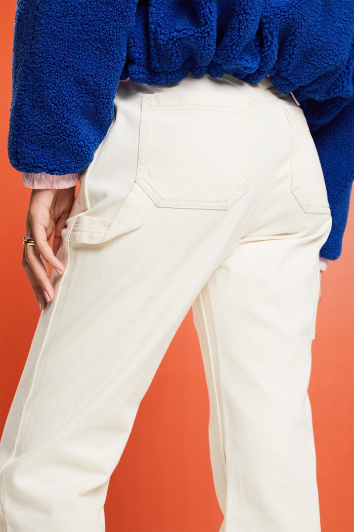 ‌高腰復古經典牛仔褲, 白色, detail image number 2