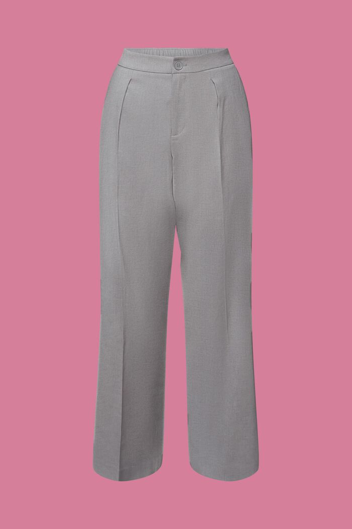 Split hem trousers with zip, LIGHT GREY, detail image number 6