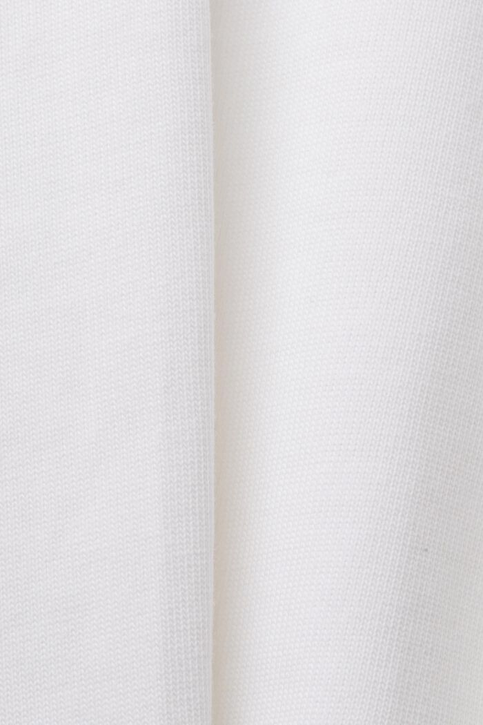 短款圓領T恤, 白色, detail image number 5