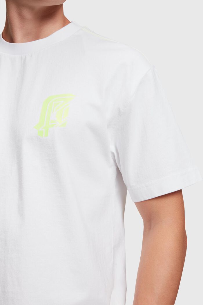 Relaxed Fit Neon Print Tee, WHITE, detail image number 2