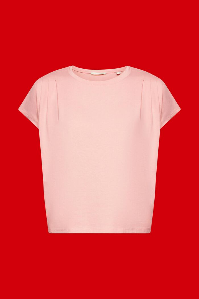 褶皺細節T恤, 粉紅色, detail image number 5