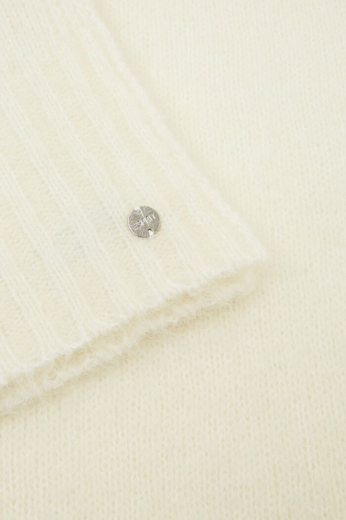 ‌馬海毛羊毛混紡圍巾, 米色, detail image number 1