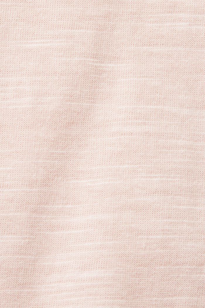 100%純棉蕾絲飾邊T恤, 淺粉紅色, detail image number 5