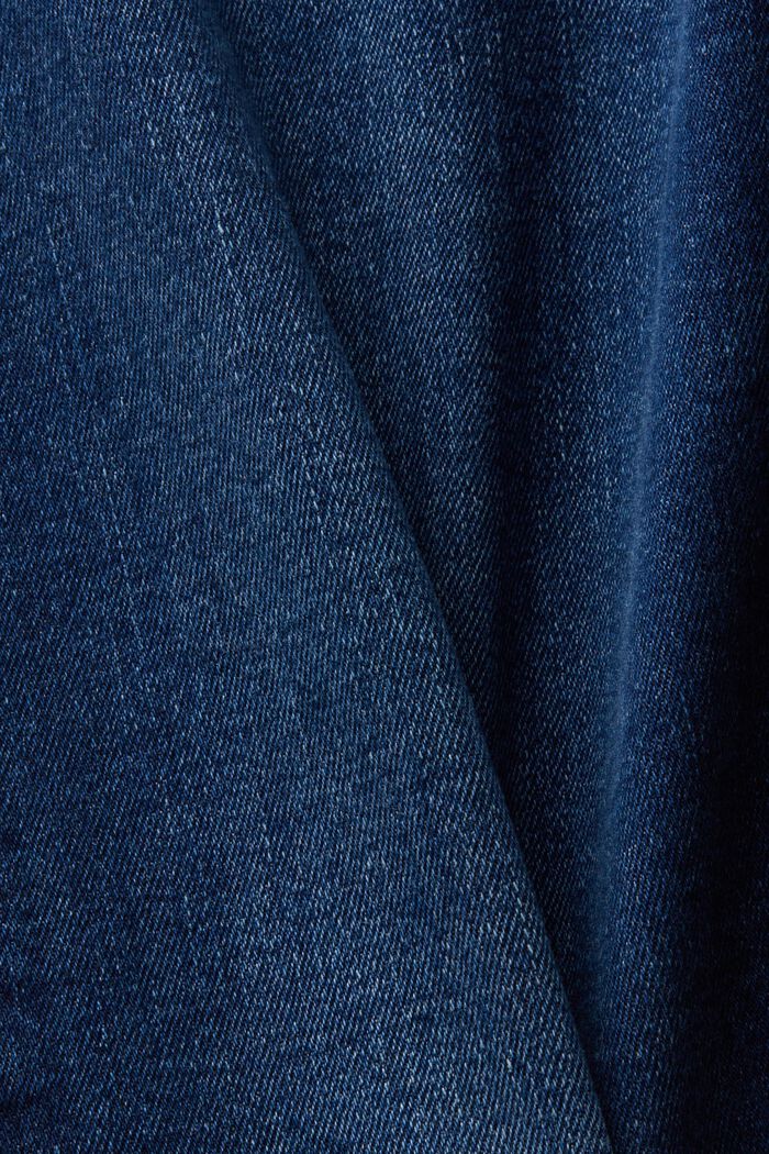 中腰緊身牛仔褲, BLUE DARK WASHED, detail image number 5