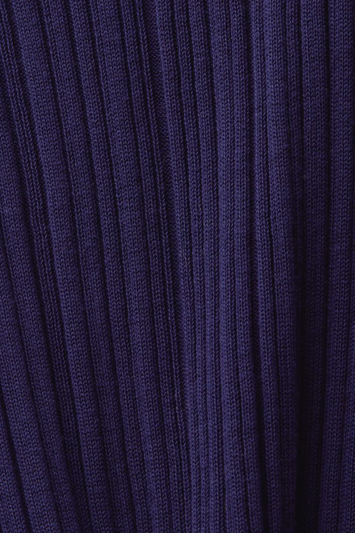Ribbed Sleeveless Sweater, NAVY, detail image number 6