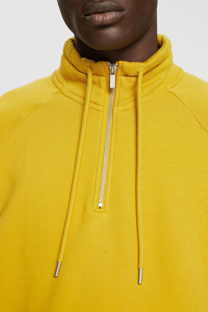 Half zip sweatshirt, DUSTY YELLOW, detail image number 0