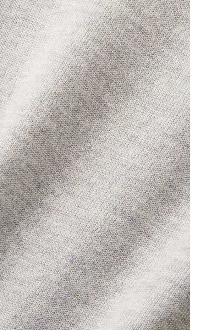 Knit Mock Neck Midi Dress, LIGHT GREY, detail image number 5