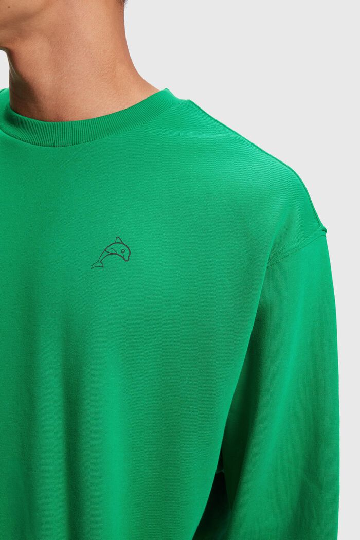 Color Dolphin Sweatshirt, GREEN, detail image number 2