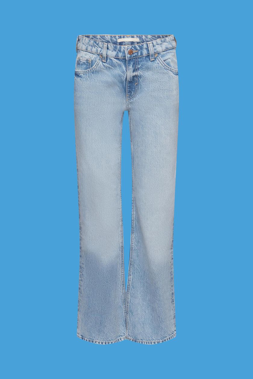Mid-rise retro flared jeans