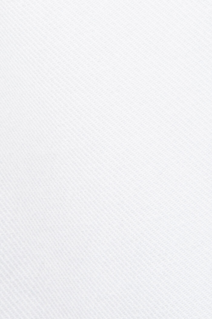100%純棉斜紋布襯衫式外套, 白色, detail image number 4