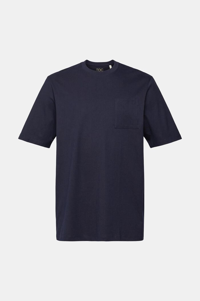 針織 T 恤, 海軍藍, detail image number 2