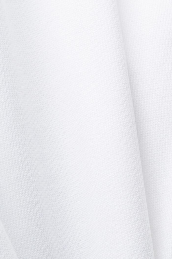 側面LOGO標誌慢跑褲, 白色, detail image number 5