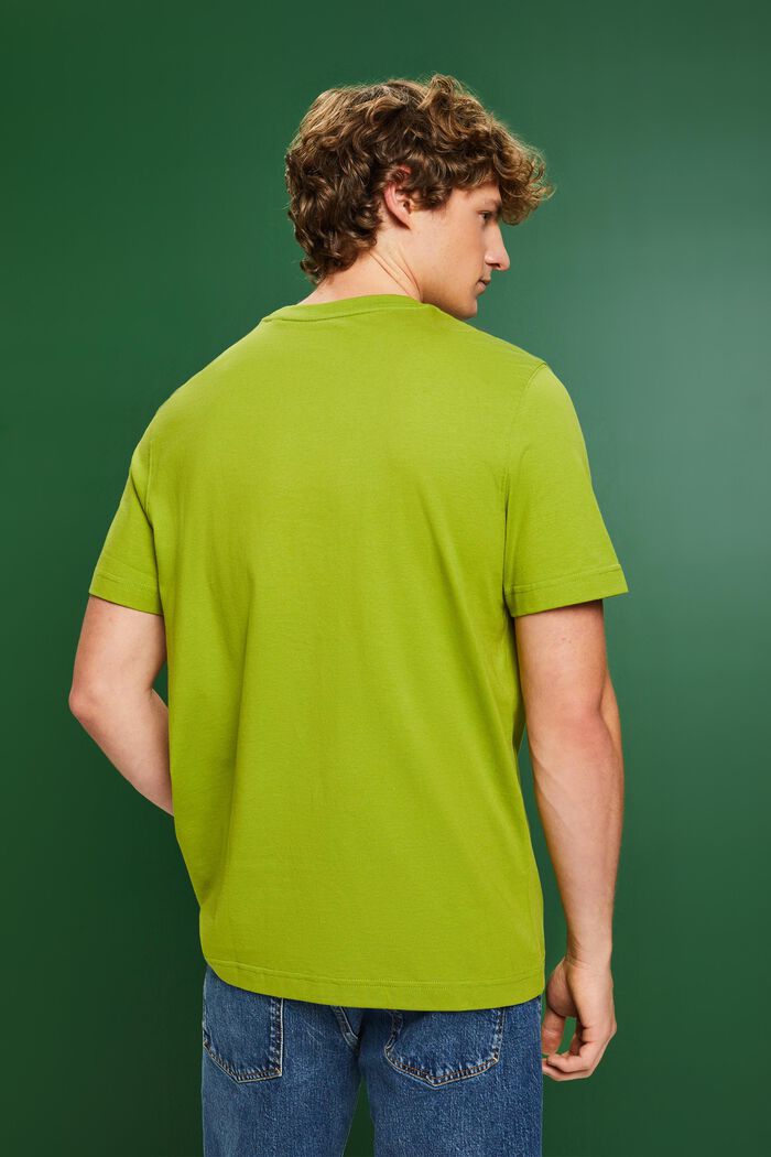 LOGO標誌印花棉質T恤, 綠色, detail image number 2