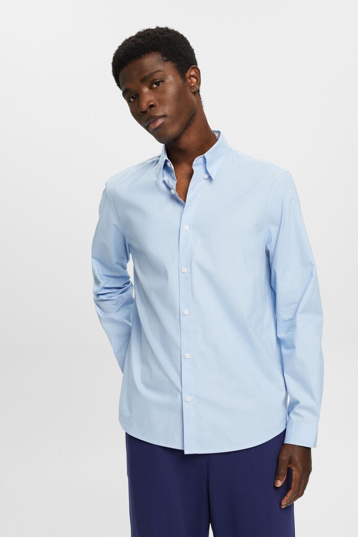Button-down shirt, PASTEL BLUE, detail image number 0