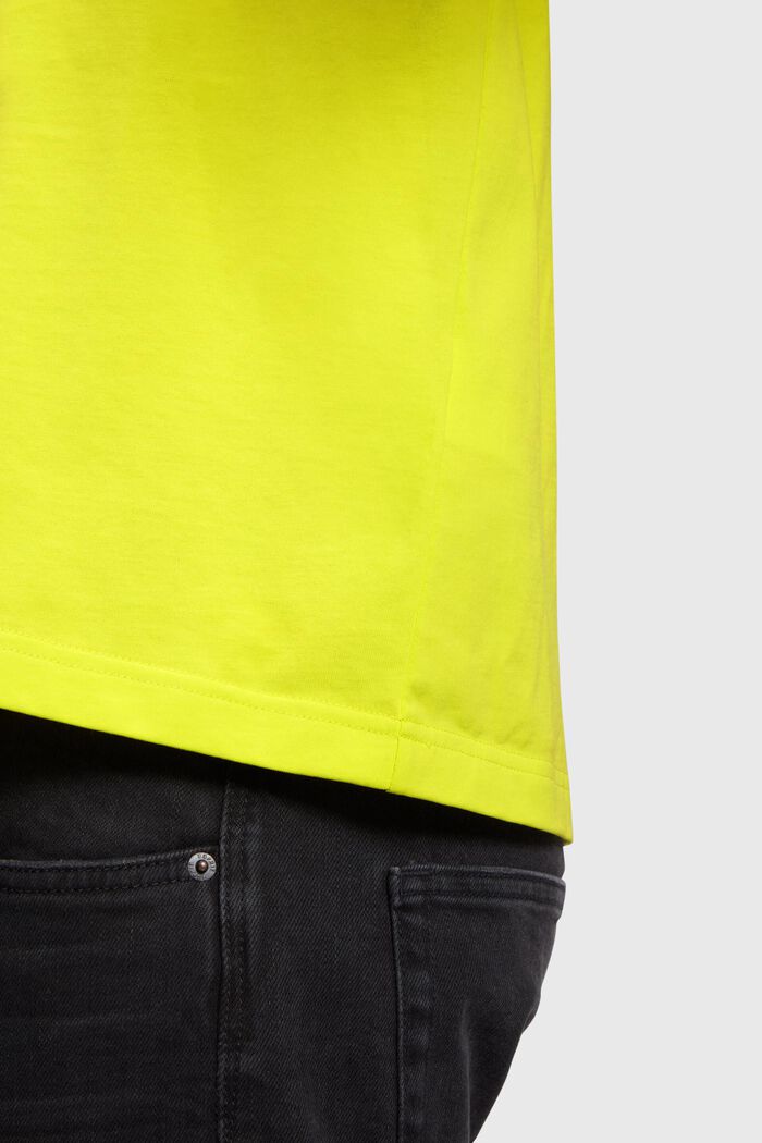 LOGO圖案T恤, 鮮黃色, detail image number 3