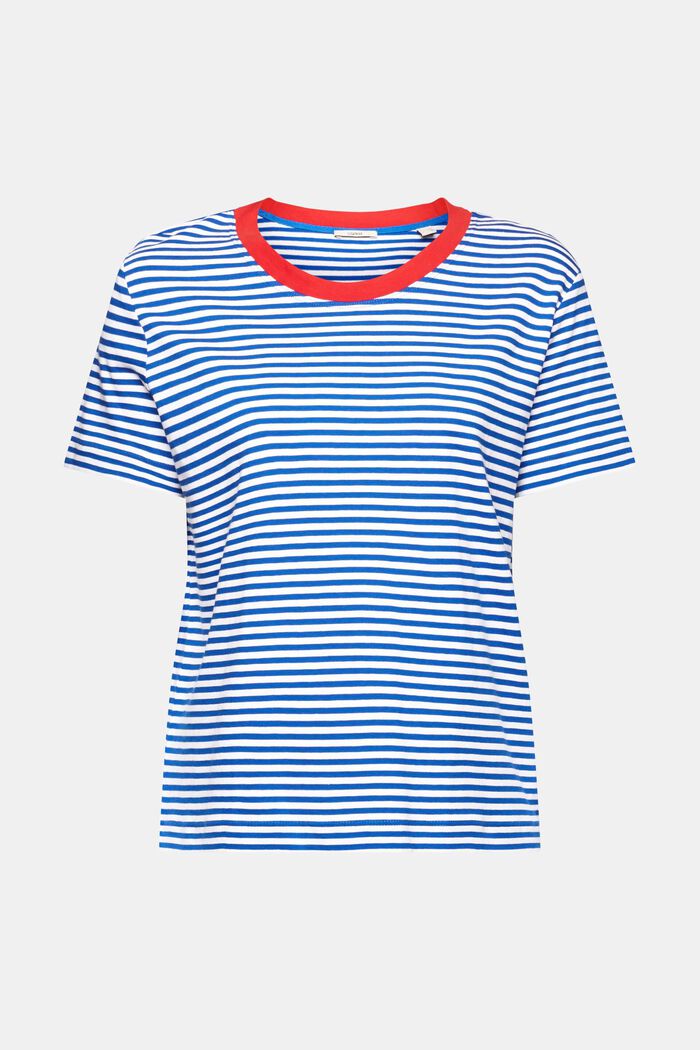 條紋T恤, 藍色, detail image number 5