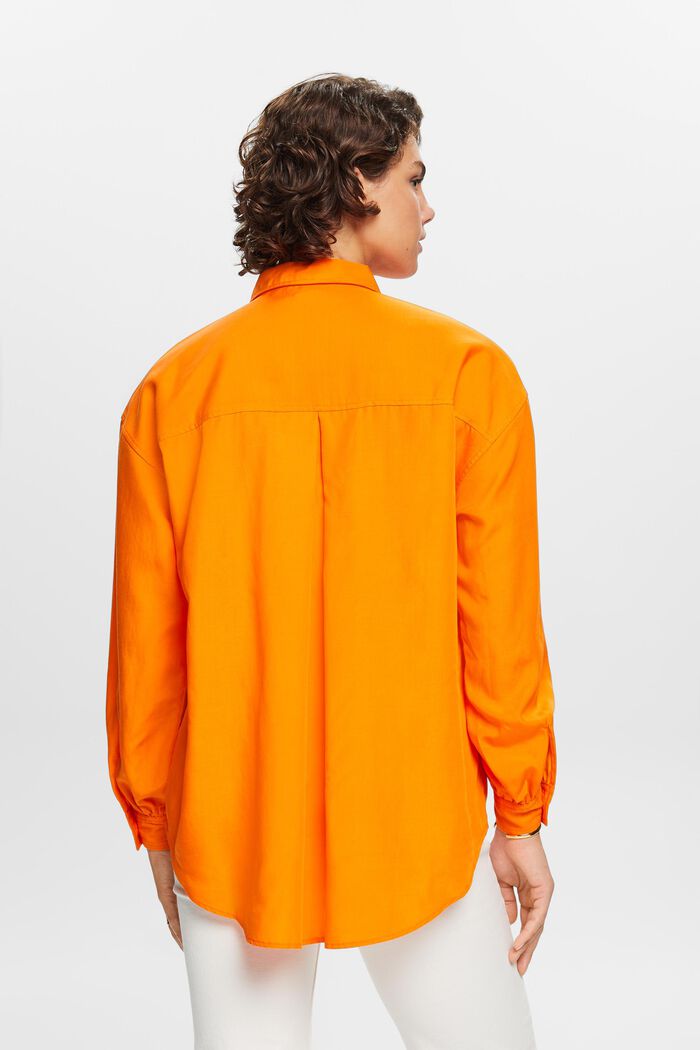 超大廓形女裝恤衫, 橙色, detail image number 3