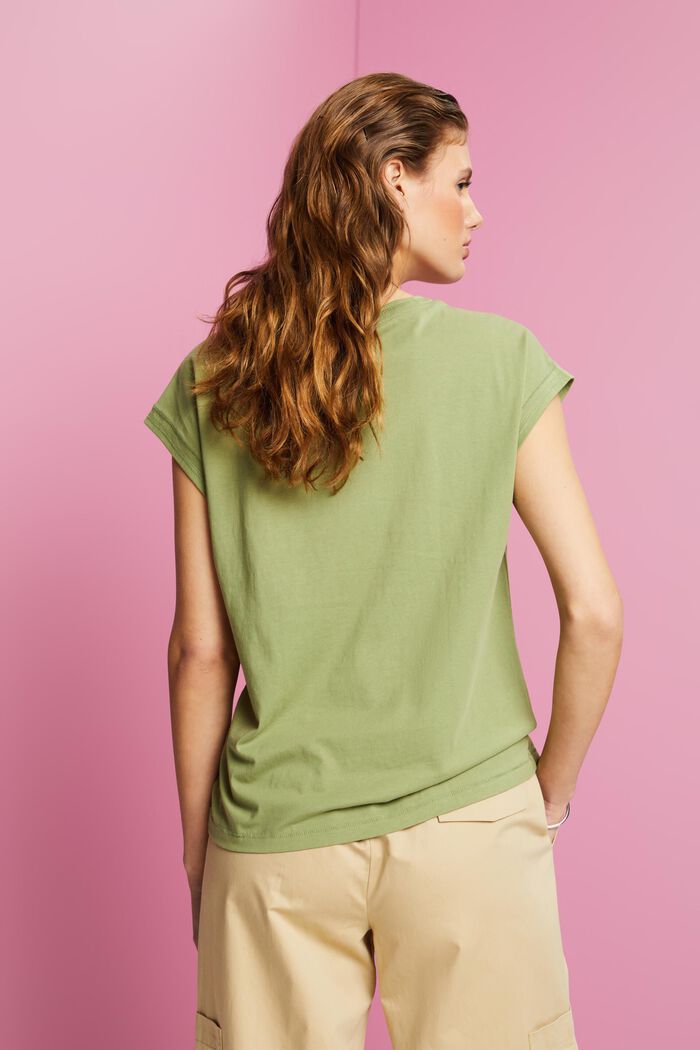 LOGO標誌T恤, 綠色, detail image number 3