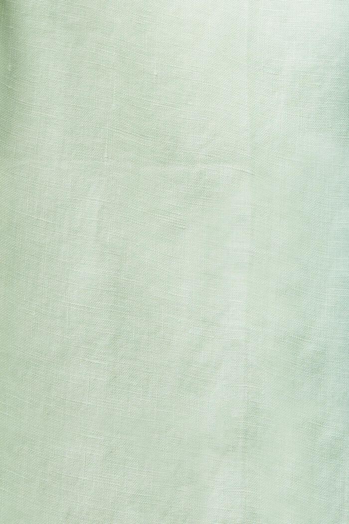 寬鬆亞麻長褲, 淺綠色, detail image number 6