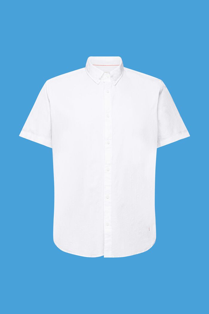 100%純棉短袖恤衫, 白色, detail image number 4