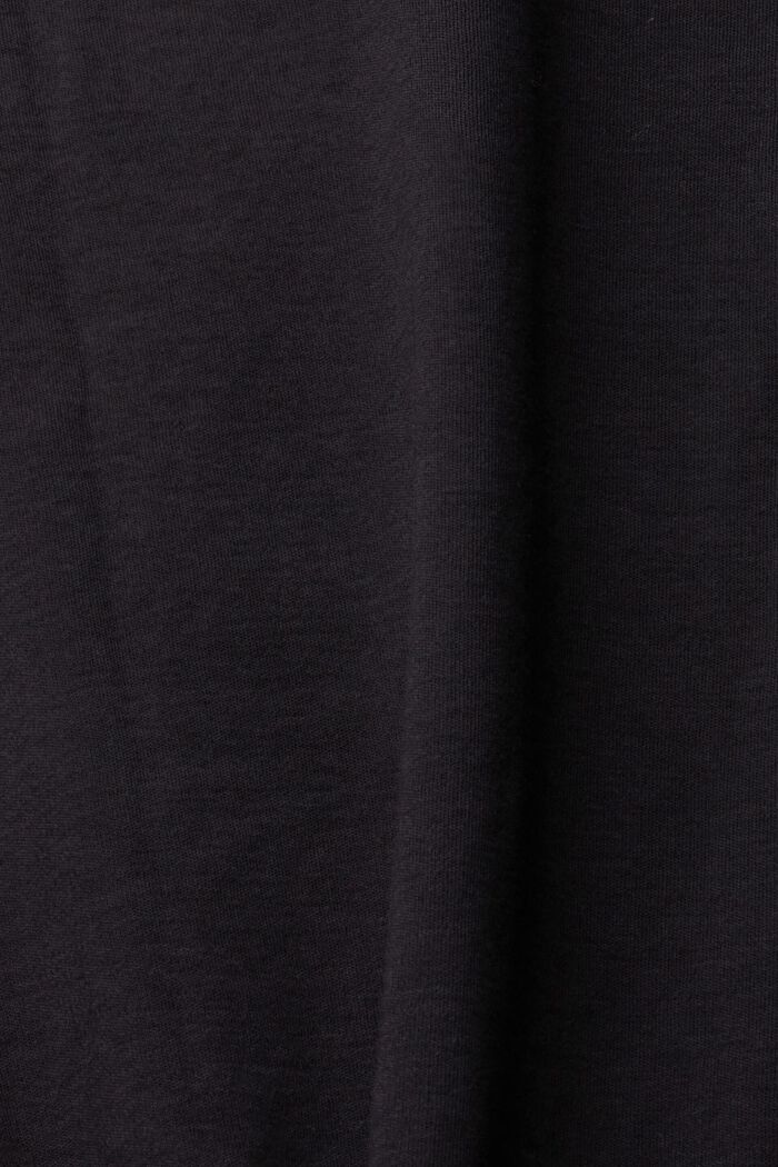 胸前口袋 T 恤, 黑色, detail image number 2