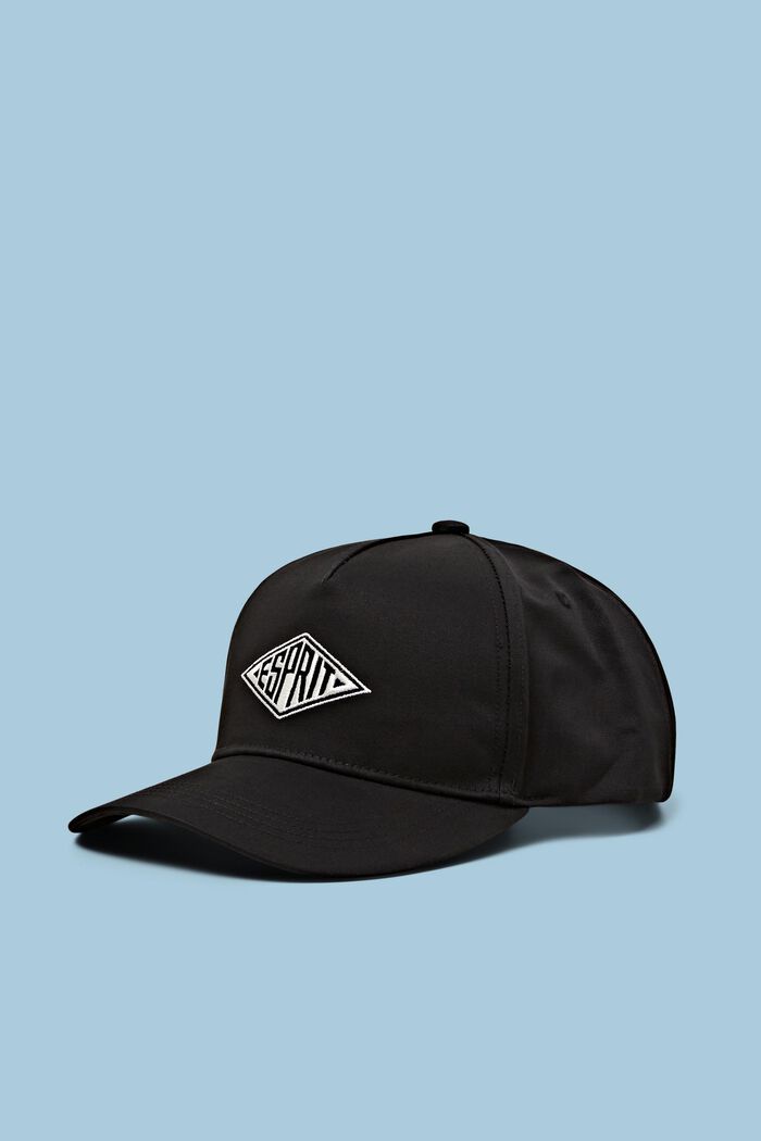 中性LOGO標誌棒球帽, 黑色, detail image number 0