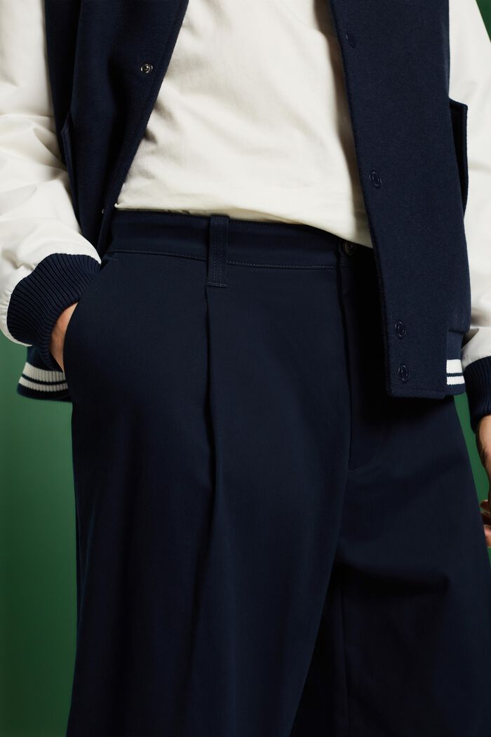 Wide Leg Chino Pants, 海軍藍, detail image number 3