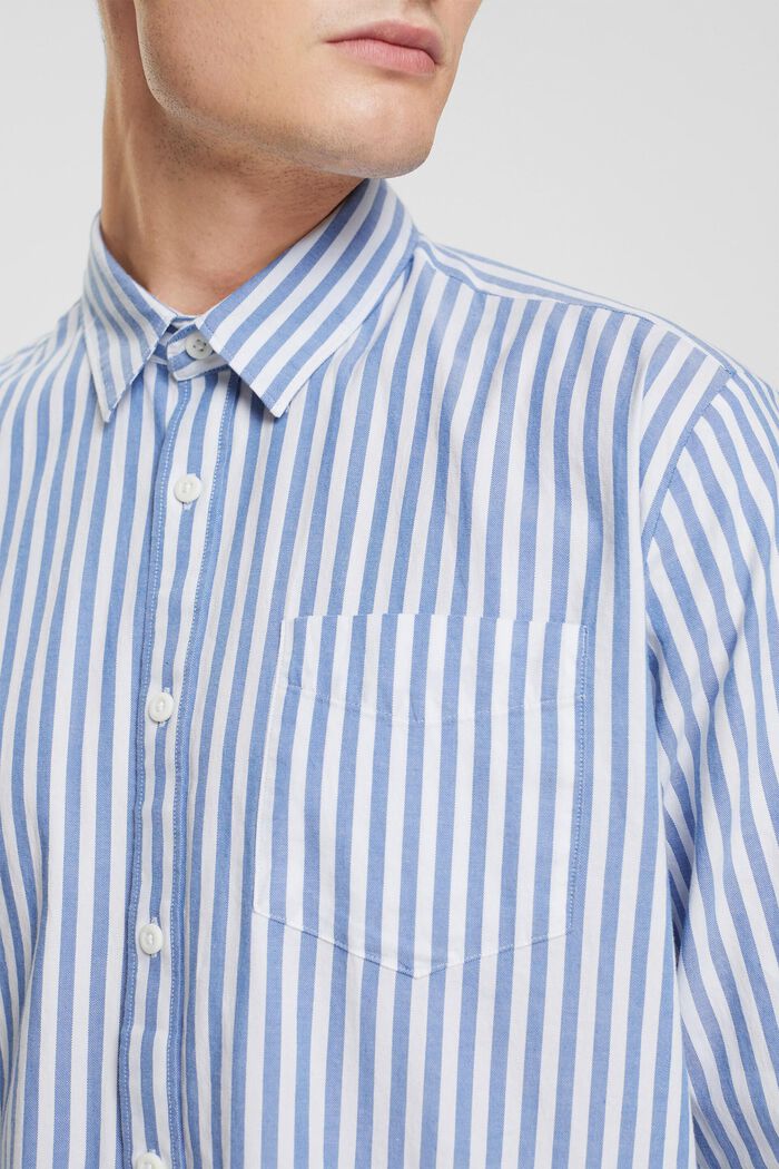 條紋恤衫, 藍色, detail image number 0