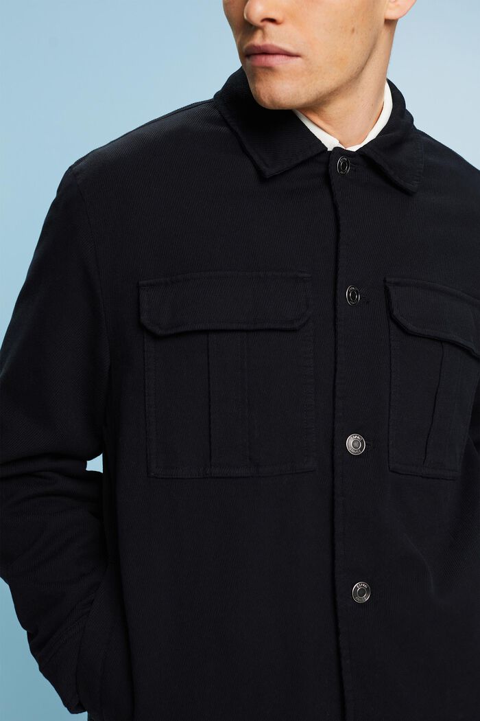 ‌鋪棉過渡夾克, 黑色, detail image number 2