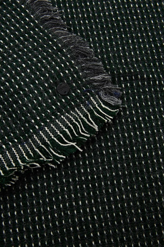 ‌結構感梭織圍巾, 翡翠綠, detail image number 1