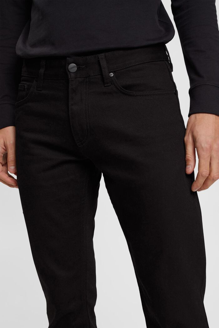 修身牛仔褲, 黑色, detail image number 0