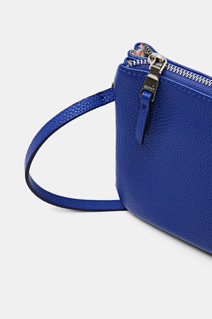 Faux Leather Shoulder Bag, BRIGHT BLUE, detail image number 1