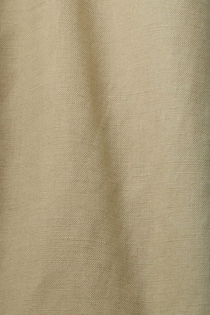 棉麻混紡長褲, 淺綠色, detail image number 4