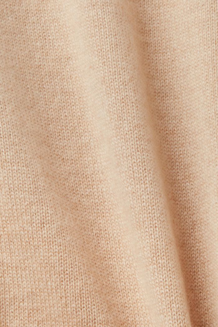 羊絨套頭衫, 米色, detail image number 5