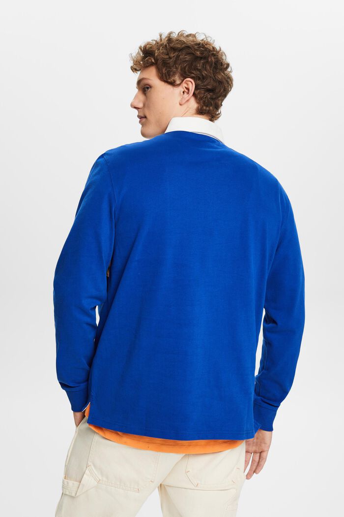 LOGO標誌橄欖球衫, 藍色, detail image number 3