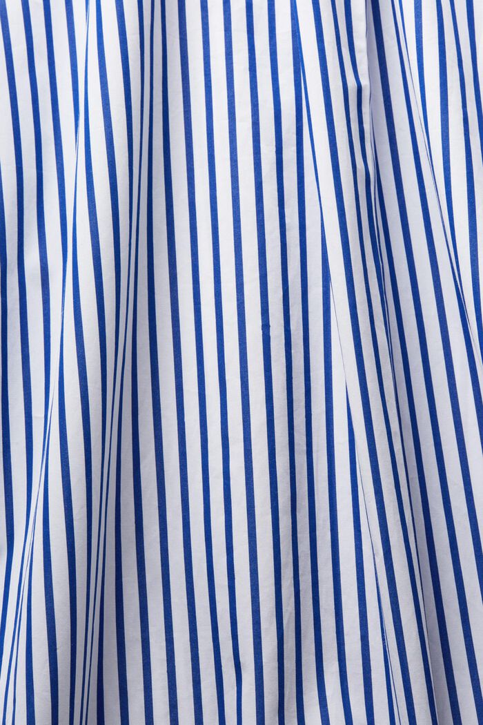 條紋府綢恤衫, 藍色, detail image number 5