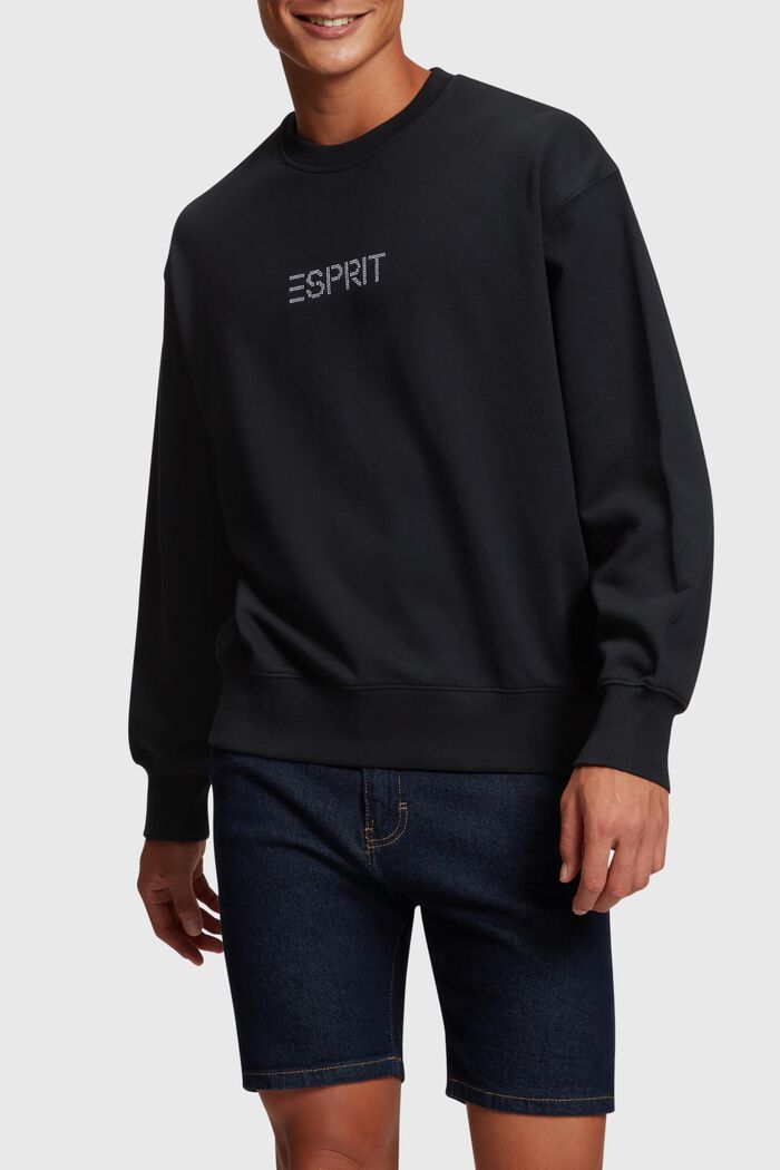 Shop the Latest in Men\'s Fashion Stud logo applique sweatshirt | ESPRIT  Hong Kong Official Online Store