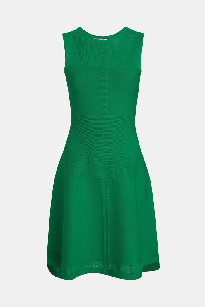 無縫針織網眼連衣裙, 綠色, detail image number 2