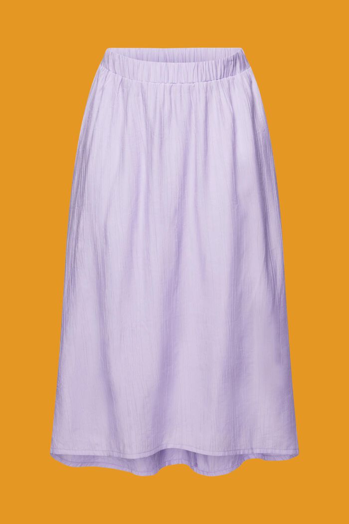 褶襉中長款半身裙, 淺紫色, detail image number 6
