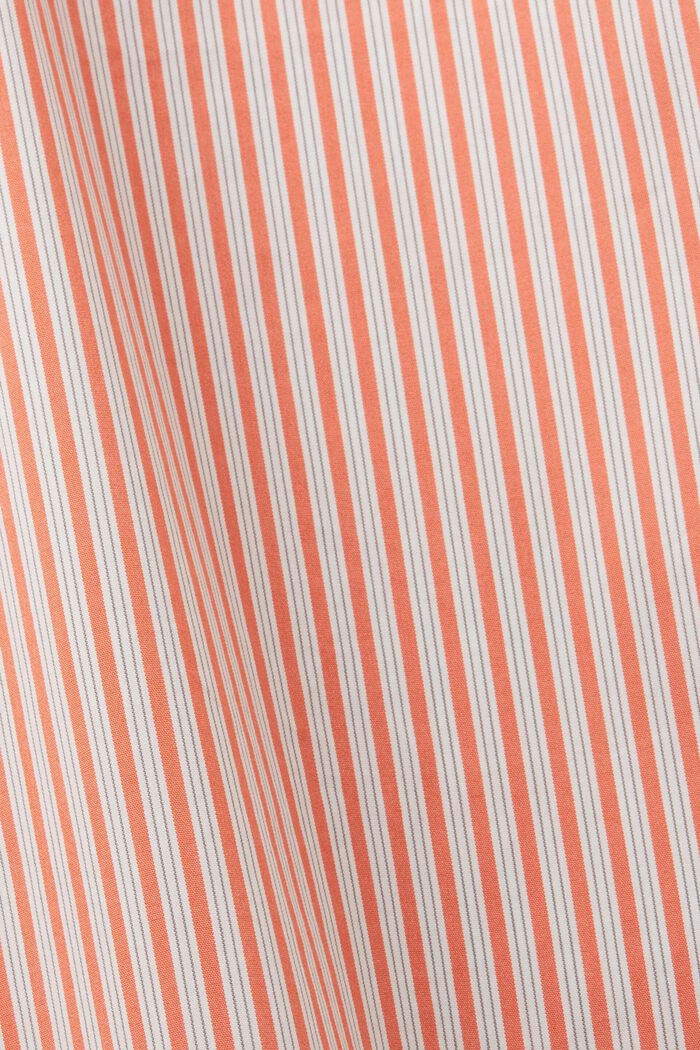 條紋府綢女裝恤衫, 橙紅色, detail image number 6