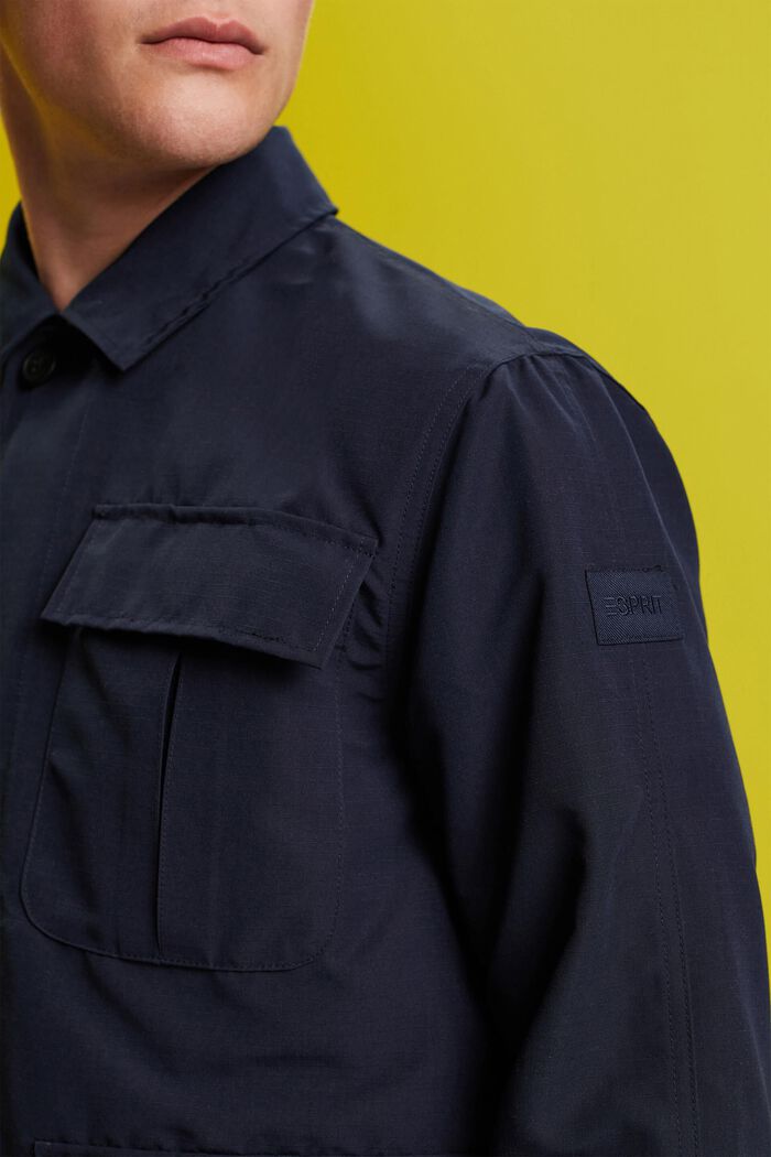 工裝風恤衫式外套, 海軍藍, detail image number 2