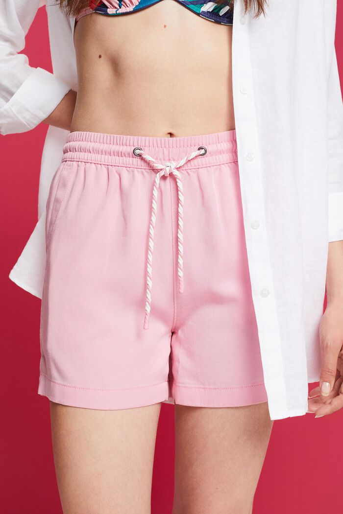 抽繩收腰短褲, 粉紅色, detail image number 2