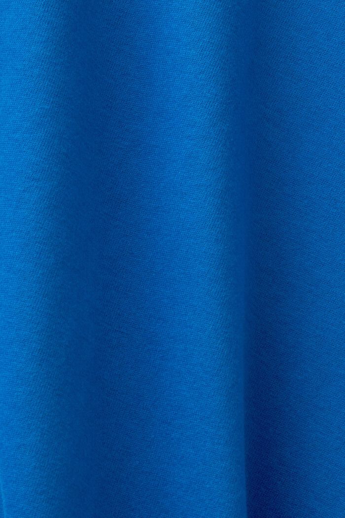 棉質長袖樽領上衣, 藍色, detail image number 5