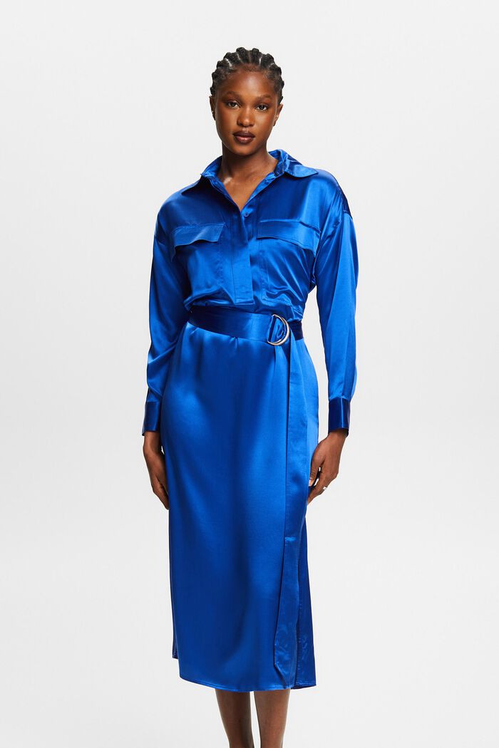 Dresses light woven, 藍色, detail image number 0